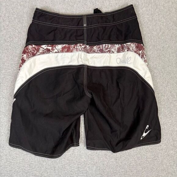 O'Neill Men's Size 32 Black Board Shorts Swim Trunks Swimwear 10" Inseam - Picture 2 of 6